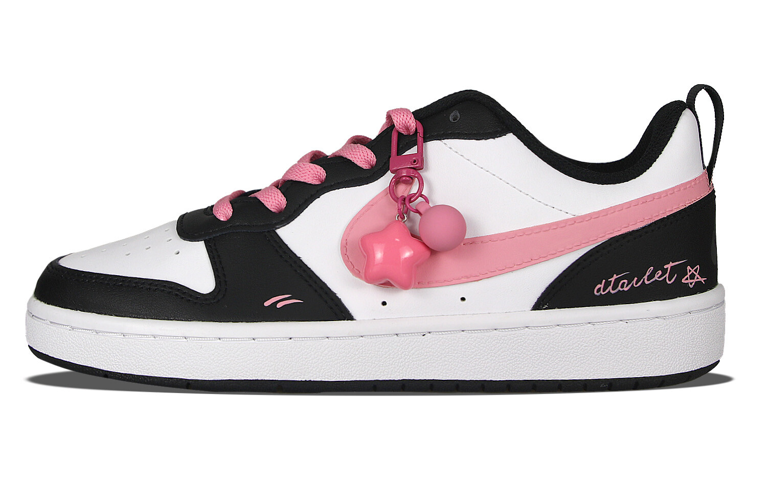 

Кроссовки Nike Court Borough Skateboarding Shoes Women's Low-top White/pink/black, белый