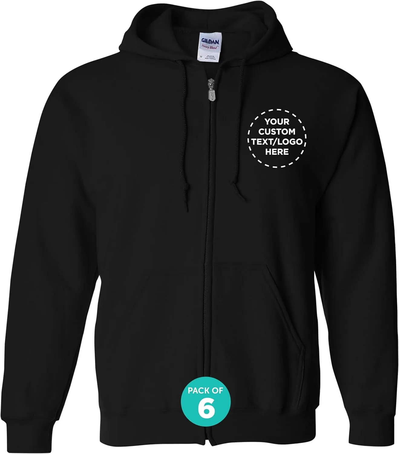 

Толстовка с капюшоном на молнии 50/50 Cotton Polyester Blend DISCOUNT PROMOS