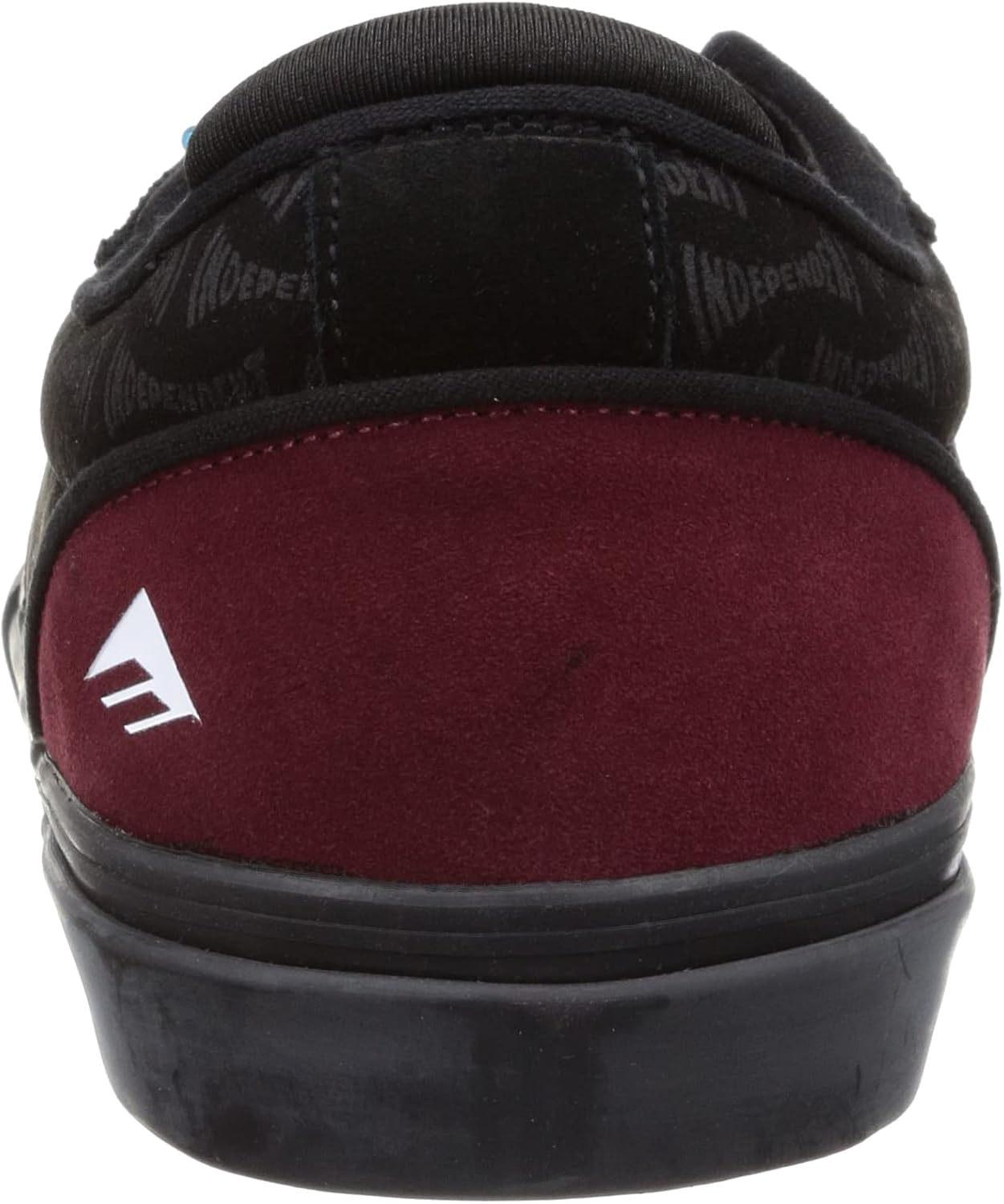 Мужские скейтбордистские кроссовки Emerica Dickson X Independent, черный/красный — фото 3