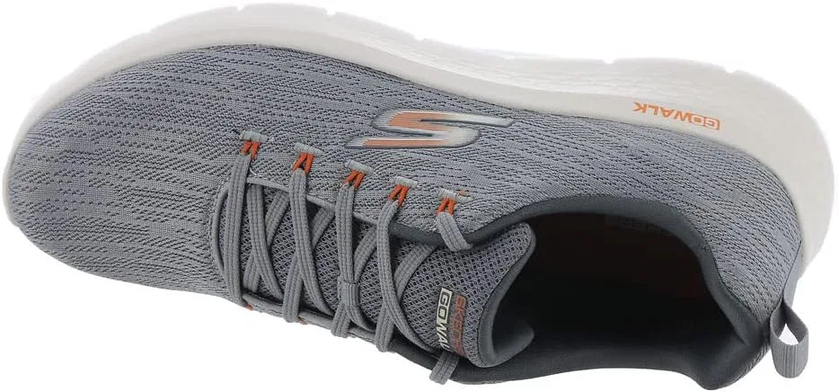 Мужские кроссовки Skechers 216481 Gyor, Grey Fabric Orange Trim — фото 3