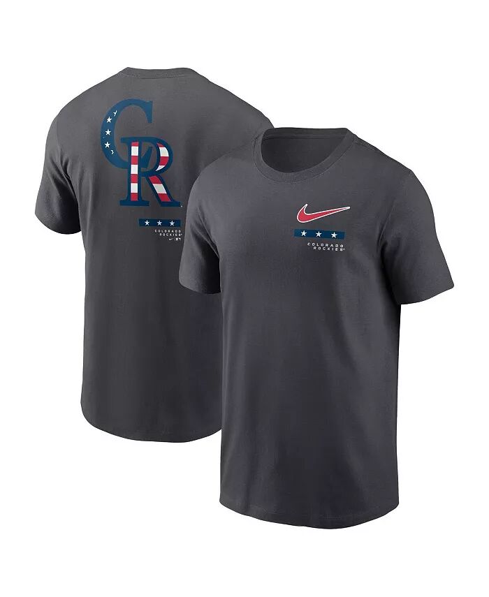

Мужская футболка Colorado Rockies Americana цвета антрацит Nike