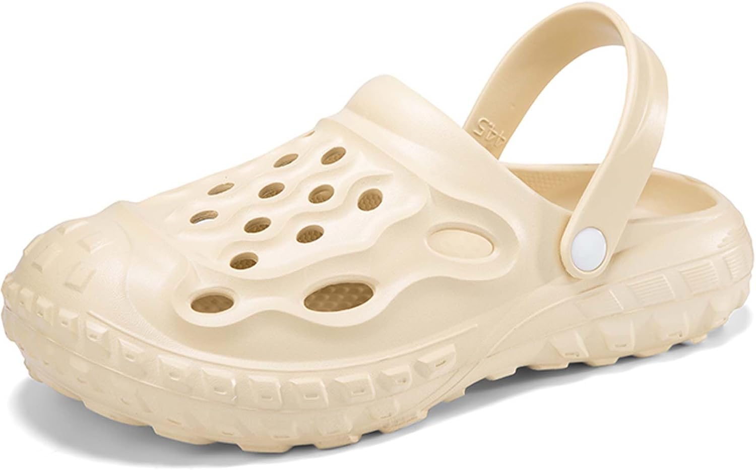 

Мужские сабо для сада, легкая обувь на выход, пляжные шлепанцы с уникальным дизайном протектора шин Vtiao, бежевый