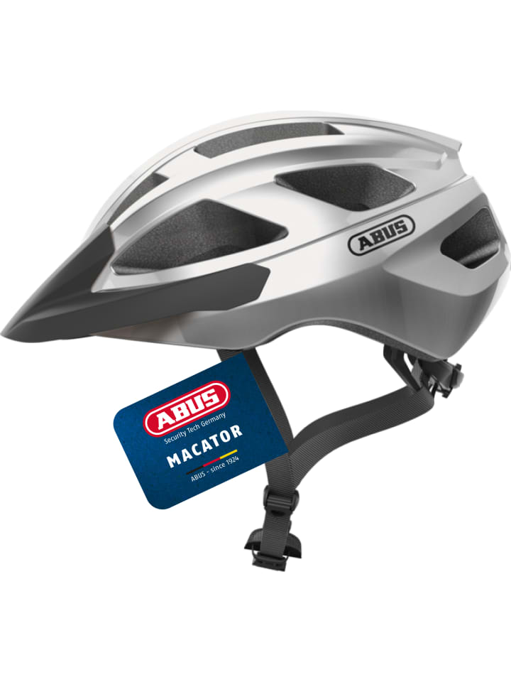 

ABUS Велосипедный шлем Macator серебристого цвета с блестками