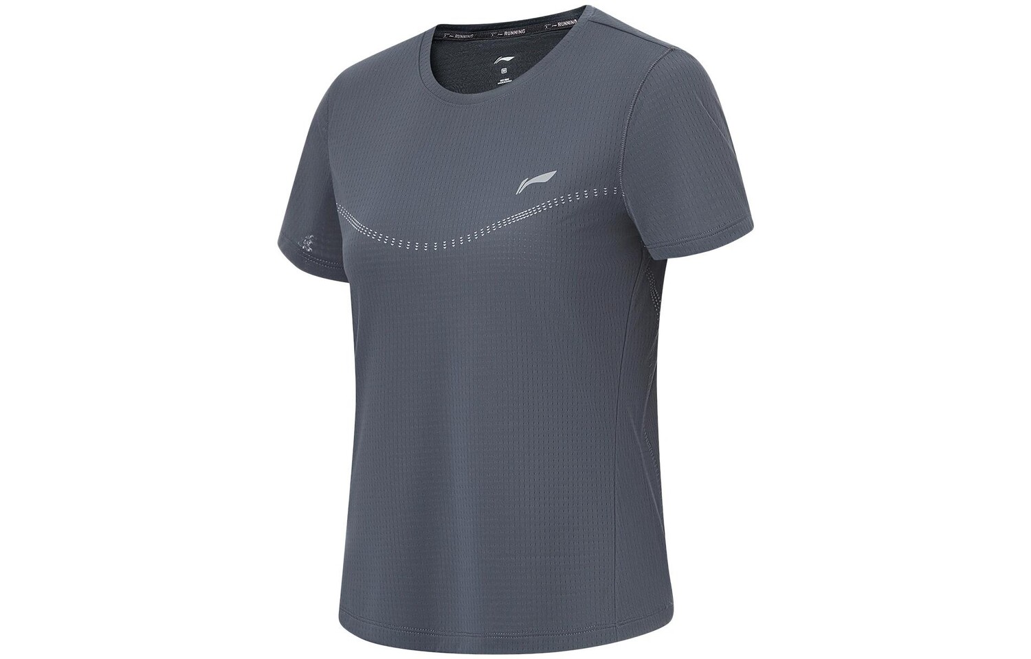 

Футболка из коллекции Running, женская, цвет черный с эбониевым оттенком Lining