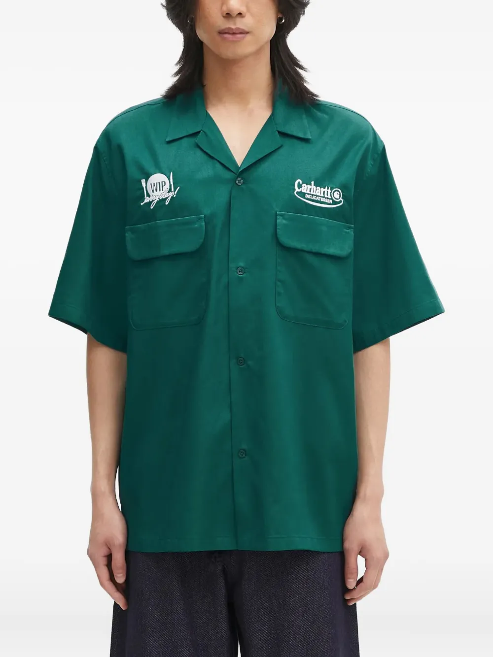 

Рубашка Deli с принтом Detroit CARHARTT WIP, зеленый