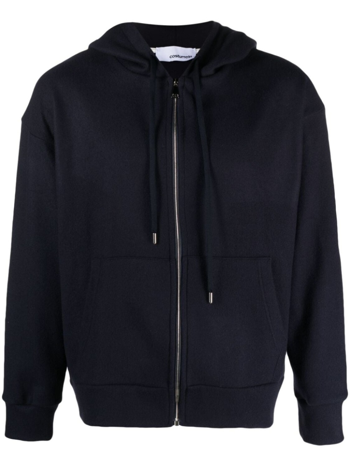 

Costumein long-sleeve zip-up jersey hoodie, синий