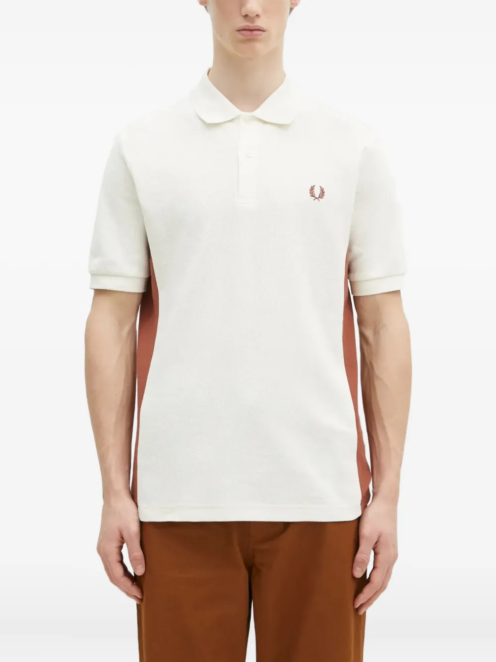 

Рубашка поло со вставками Fred Perry, нейтральный