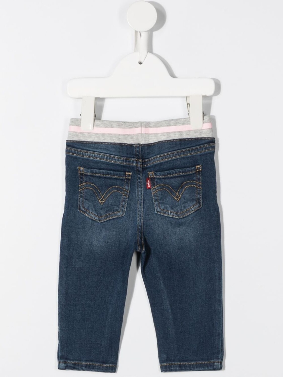 Levi's Kids джинсы с эластичным поясом и логотипом, синий — фото 2