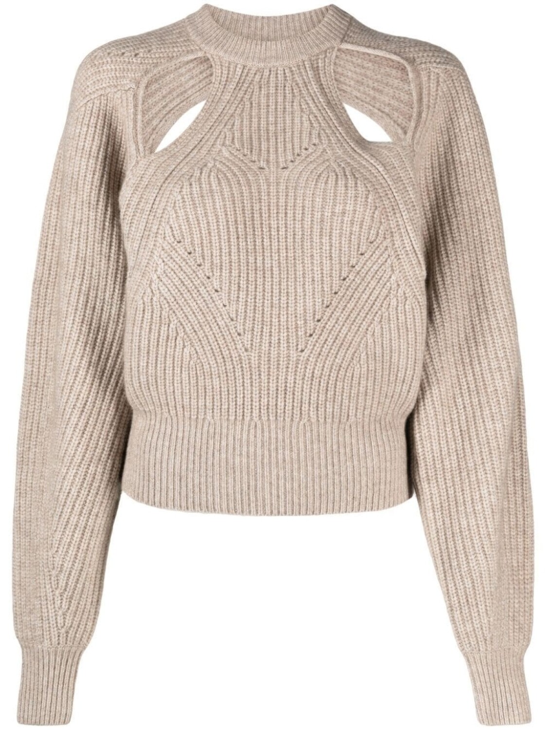 

ISABEL MARANT джемпер с вырезом, нейтральный цвет