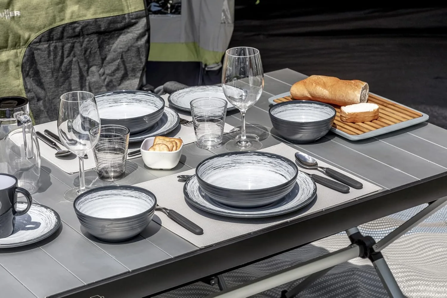 Набор посуды BRUNNER 0830150N.C3S, 40 предметов, Melamine Stonetouch VIP Granada — фото 4