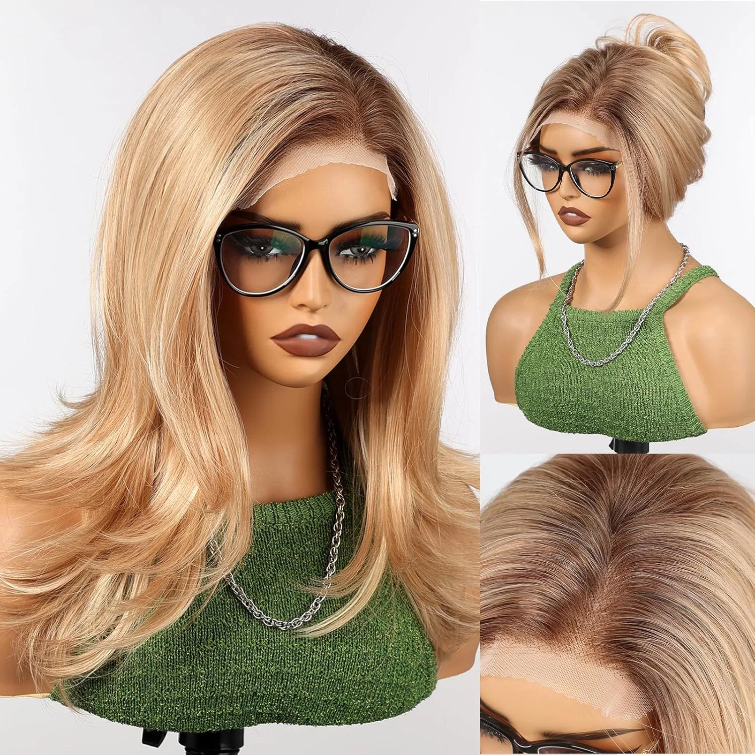 Длинный волнистый парик HAIRCUBE с челкой, термостойкий, синтетический, блонд Haircube, Blond — фото 2