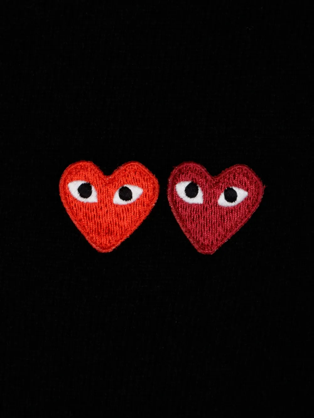 Шерстяной кардиган с нашивкой Comme Des Garçons Play, черный — фото 3