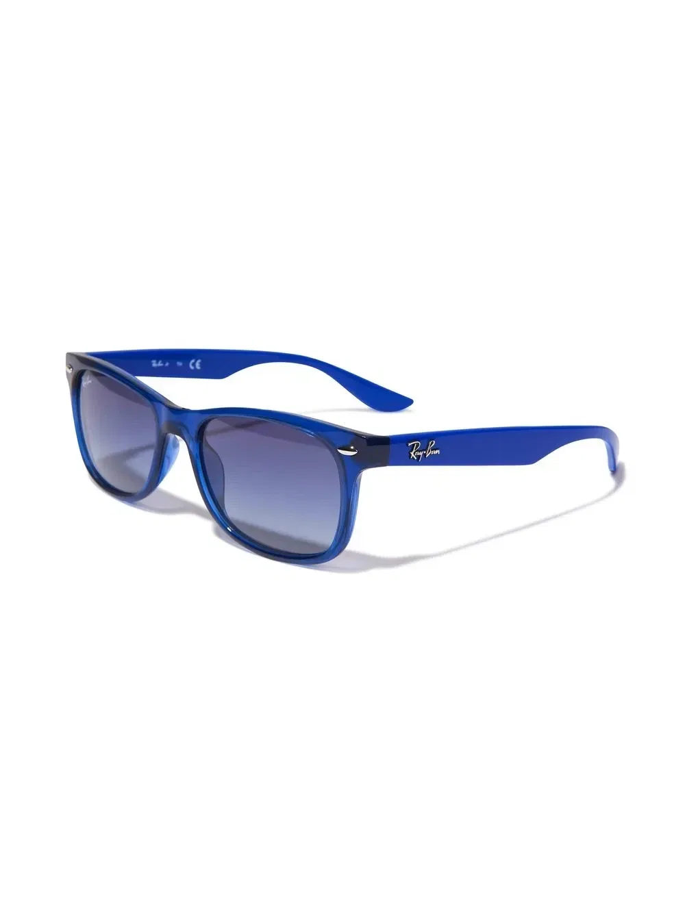 Солнцезащитные очки в прозрачной оправе Ray-Ban Junior, синий — фото 2