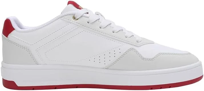 Мужские спортивные кроссовки Puma Court Classic 353780, белый/красный/серый — фото 3