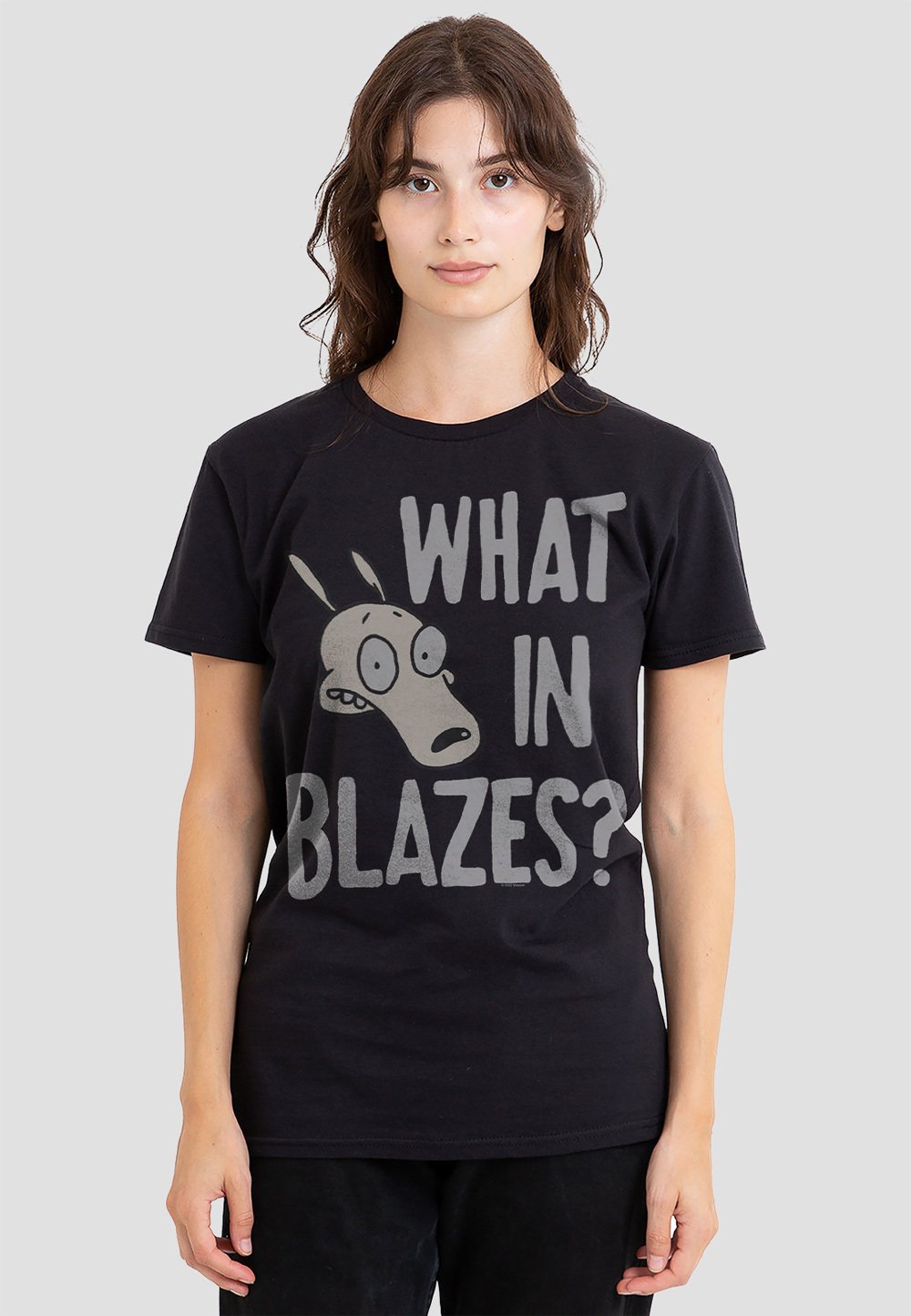 

Футболка с принтом ROCKO'S MODERN LIFE WHAT IN BLAZES Cotton Soul, черный