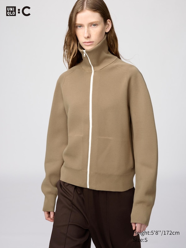 

Кардиган Milano Rib на молнии Uniqlo, 32 beige