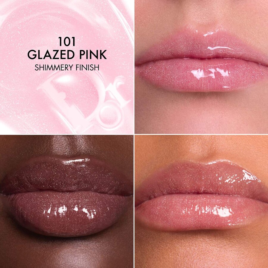 Увлажняющий бальзам для губ Lip Glow Butter DIOR, 0.34 oz/10 mL, 101 Glazed Pink — фото 2