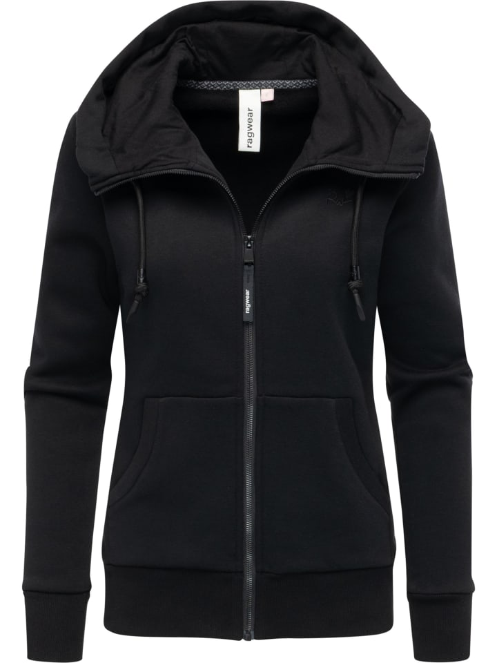 

Толстовка с капюшоном Neskia Zip черного цвета ragwear