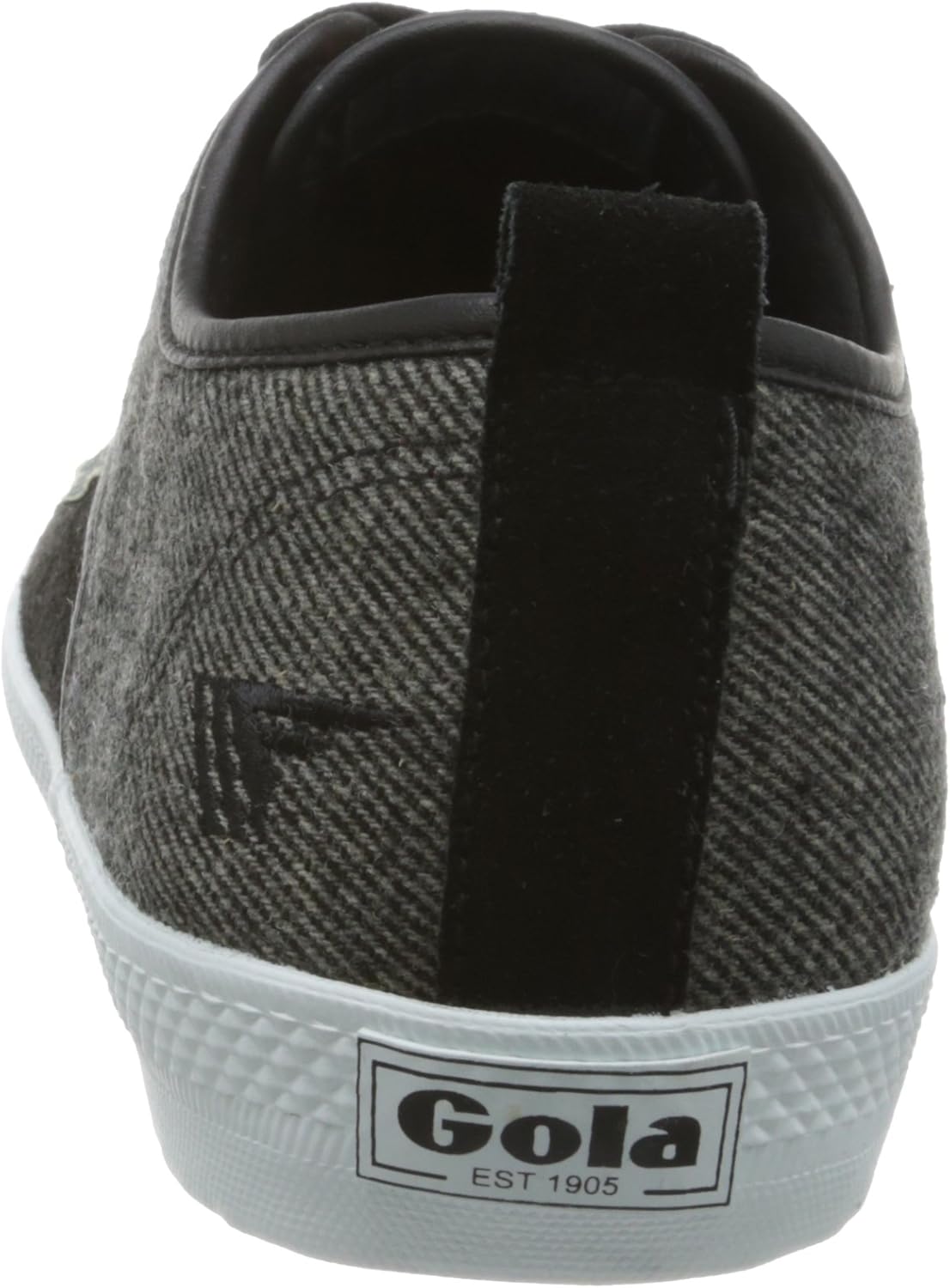 Мужские модные кроссовки Gola Falcon из твида, черный/серый — фото 3