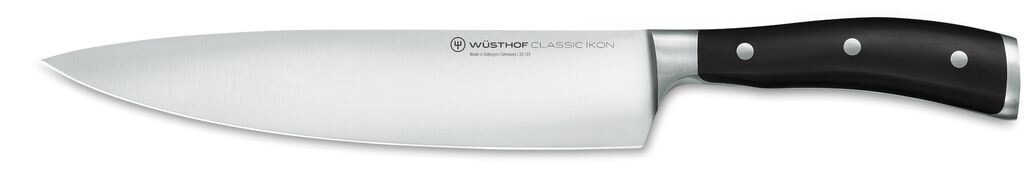 

WÜSTHOF Classic Ikon, длина лезвия: 23см, черный, поварской нож, 60-1030330123