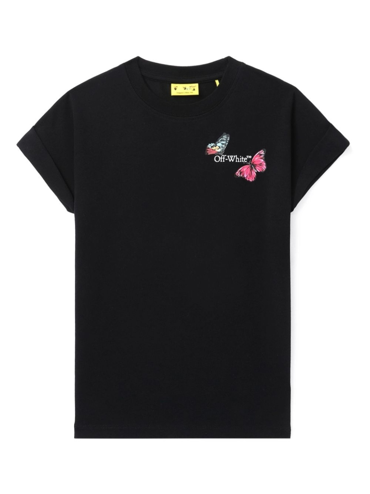 

Off-White Kids футболка с логотипом Arrows, черный