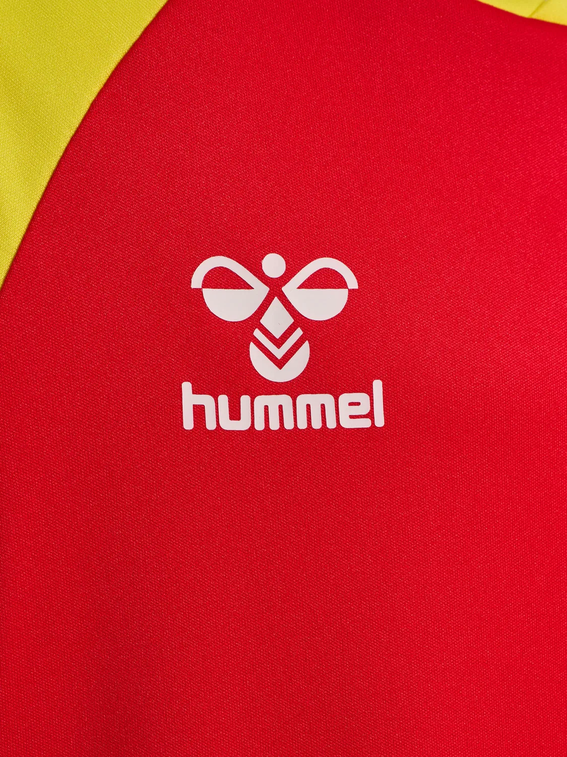 Футболка с реглан-рукавом, Hummel, true red/blazing yellow — фото 3
