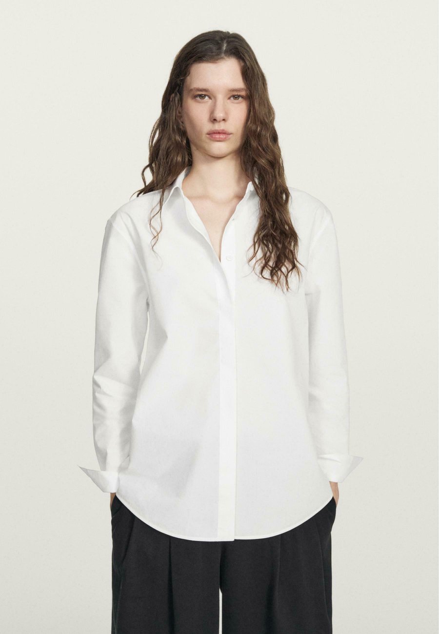 

Блуза Massimo Dutti Button-down blouse, White