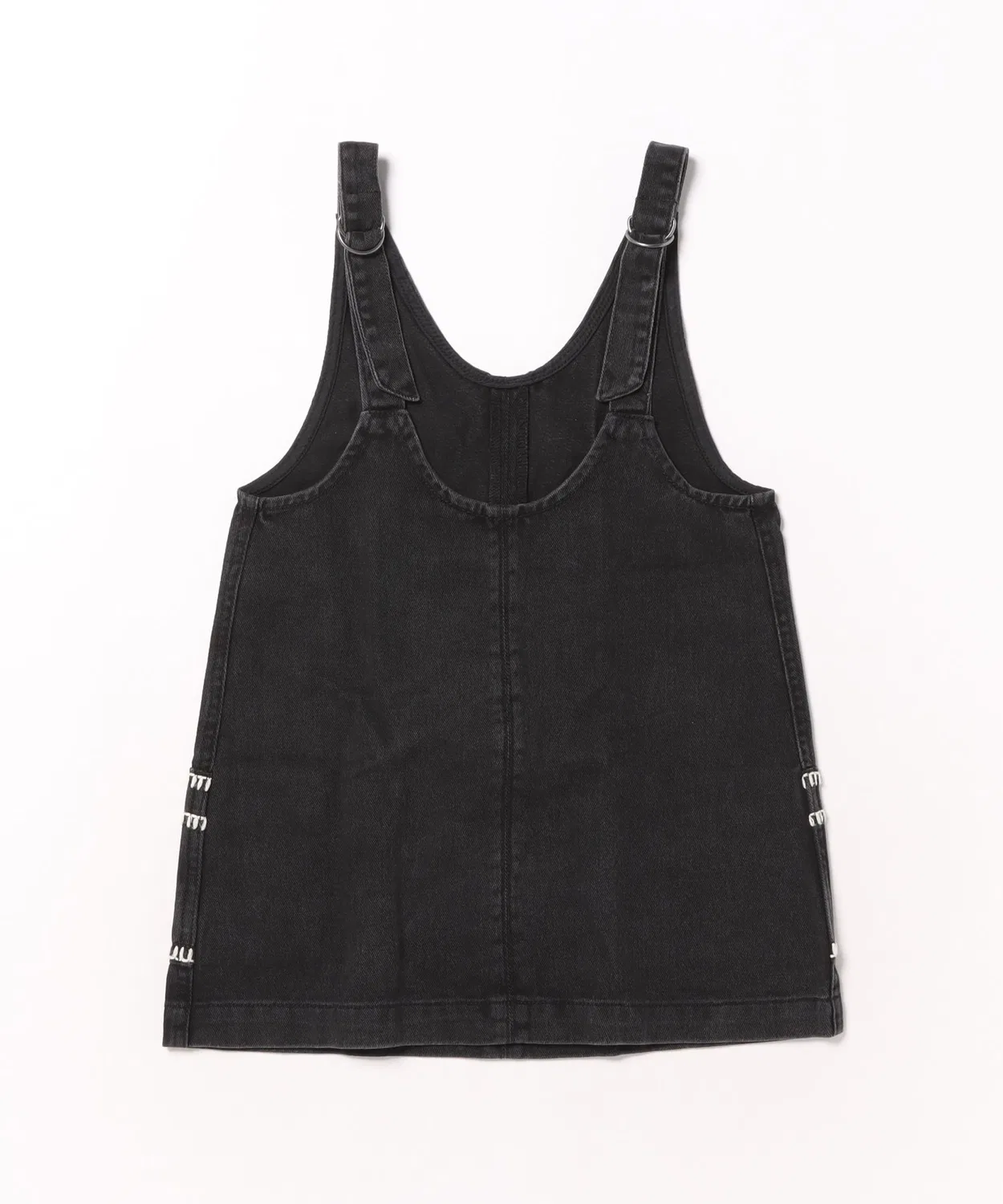 Комбинезон V-Neck Overall Dress Rylee + Cru, хлопок, черный — фото 2