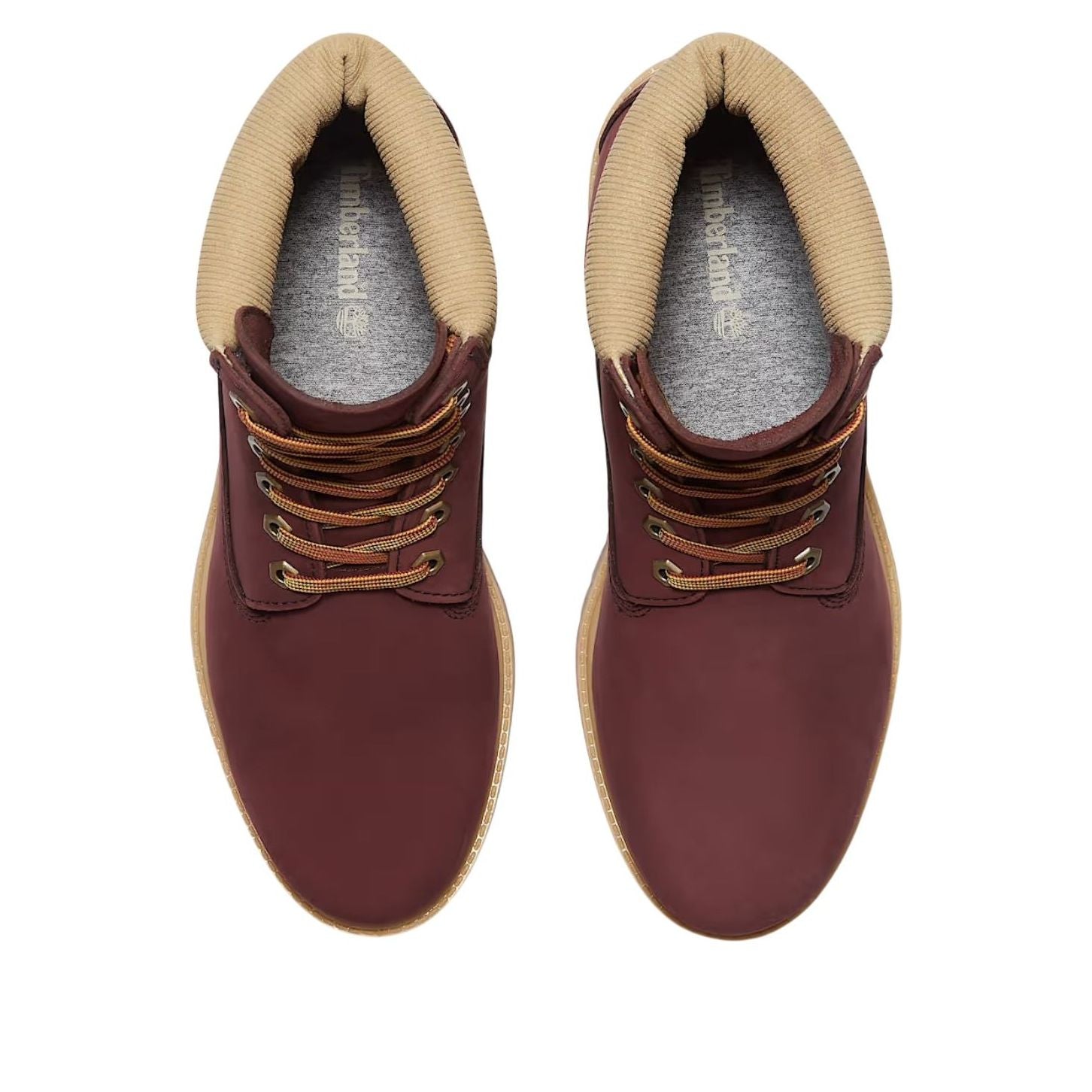 Водонепроницаемые ботинки Timberland 6 Inch Premium, цвет «бордово-бежевый нубук» — фото 4