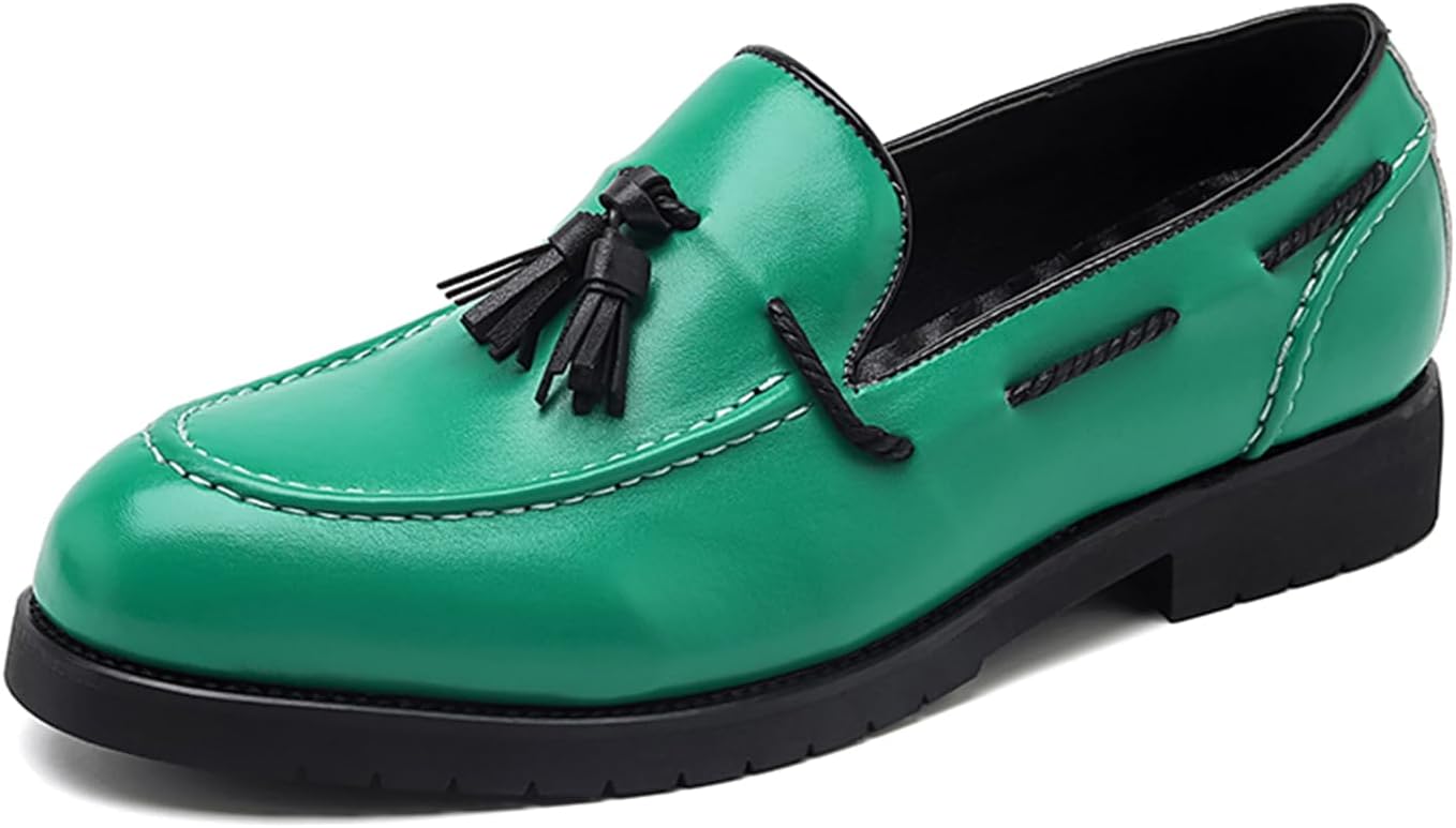 

Мужские кожаные лоферы Dacnakby черного цвета слипоны, классические лоферы с кисточкой, поддержка свода стопы, повседневные и нарядные туфли