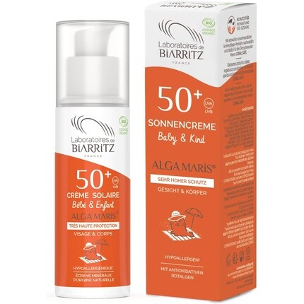 

Органический солнцезащитный крем для детей Alga Maris SPF 50+ Laboratoires De Biarritz