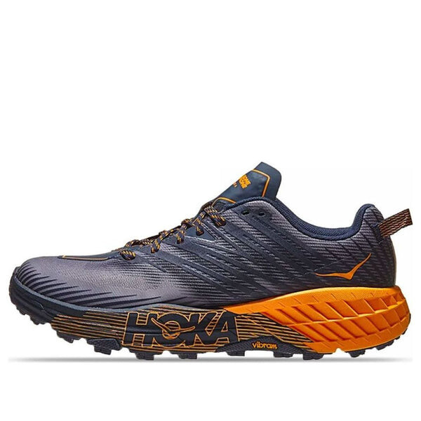 

Кроссовки speedgoat 4 'black iris marigold' Hoka One One, черный