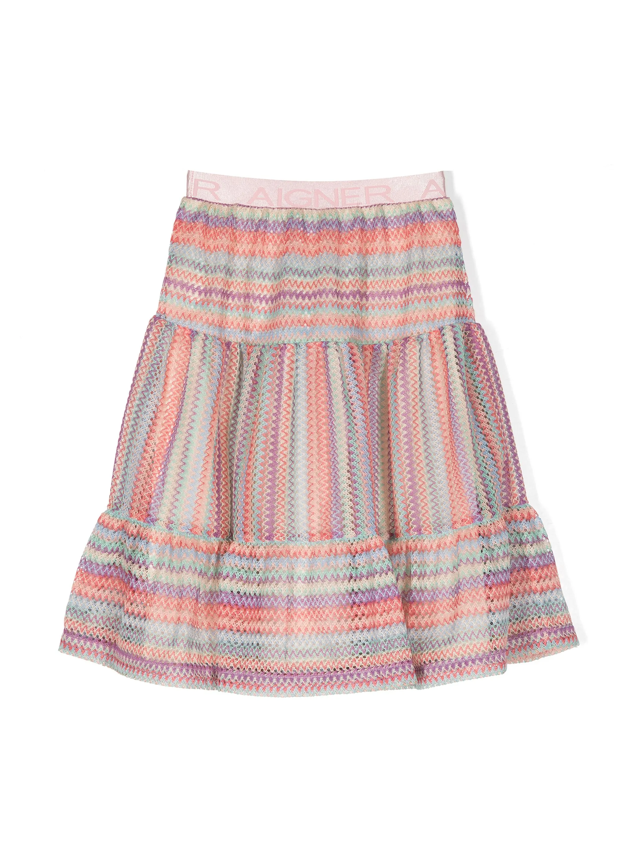 Ярусная юбка Aigner Kids, розовый — фото 2