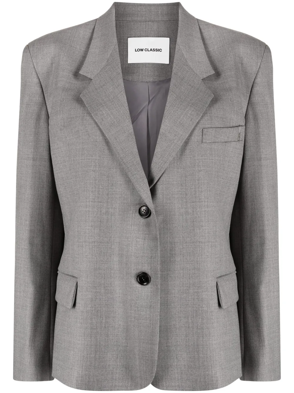 

Однобортный блейзер Classic Low Classic, серый