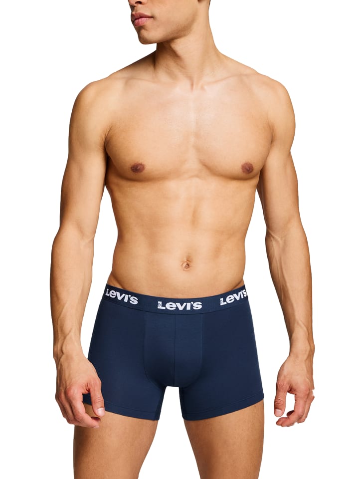 Levi´s Боксерские шорты LEVIS Men Repeat Logo Boxer 2P темно-синего цвета — фото 3