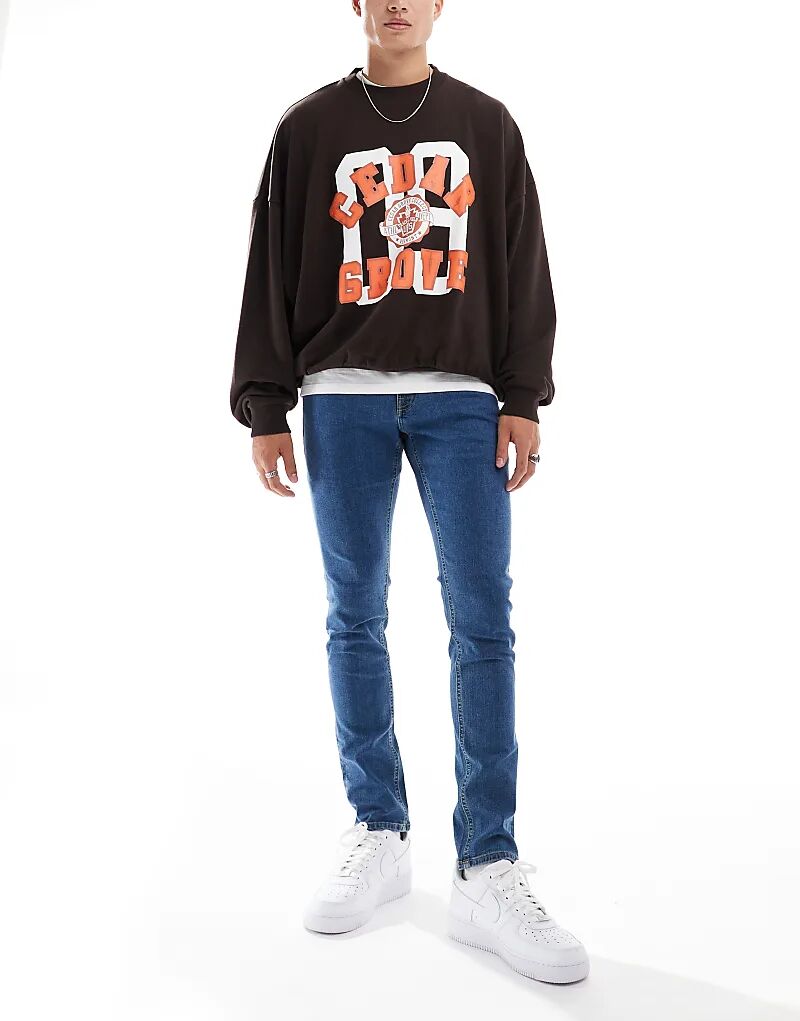 

Джинсы Luke slim fit в средне-синем цвете JJ Rebel