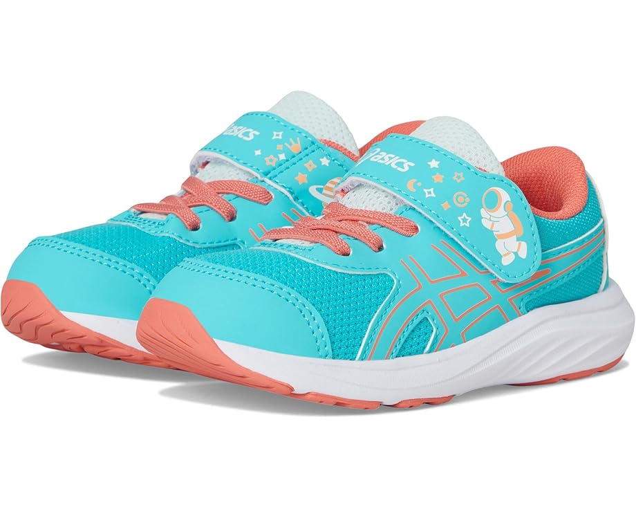 

Кроссовки ASICS Kids Contend 9 TS School Yard, цвет Energy Aqua/Papaya