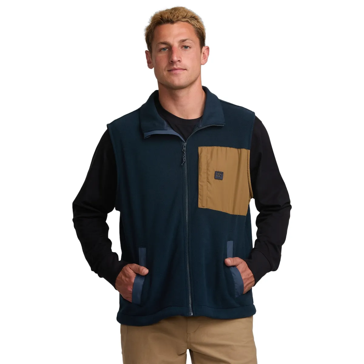 

Мужской жилет с полной застежкой-молнией Boundary Lite Billabong, синий