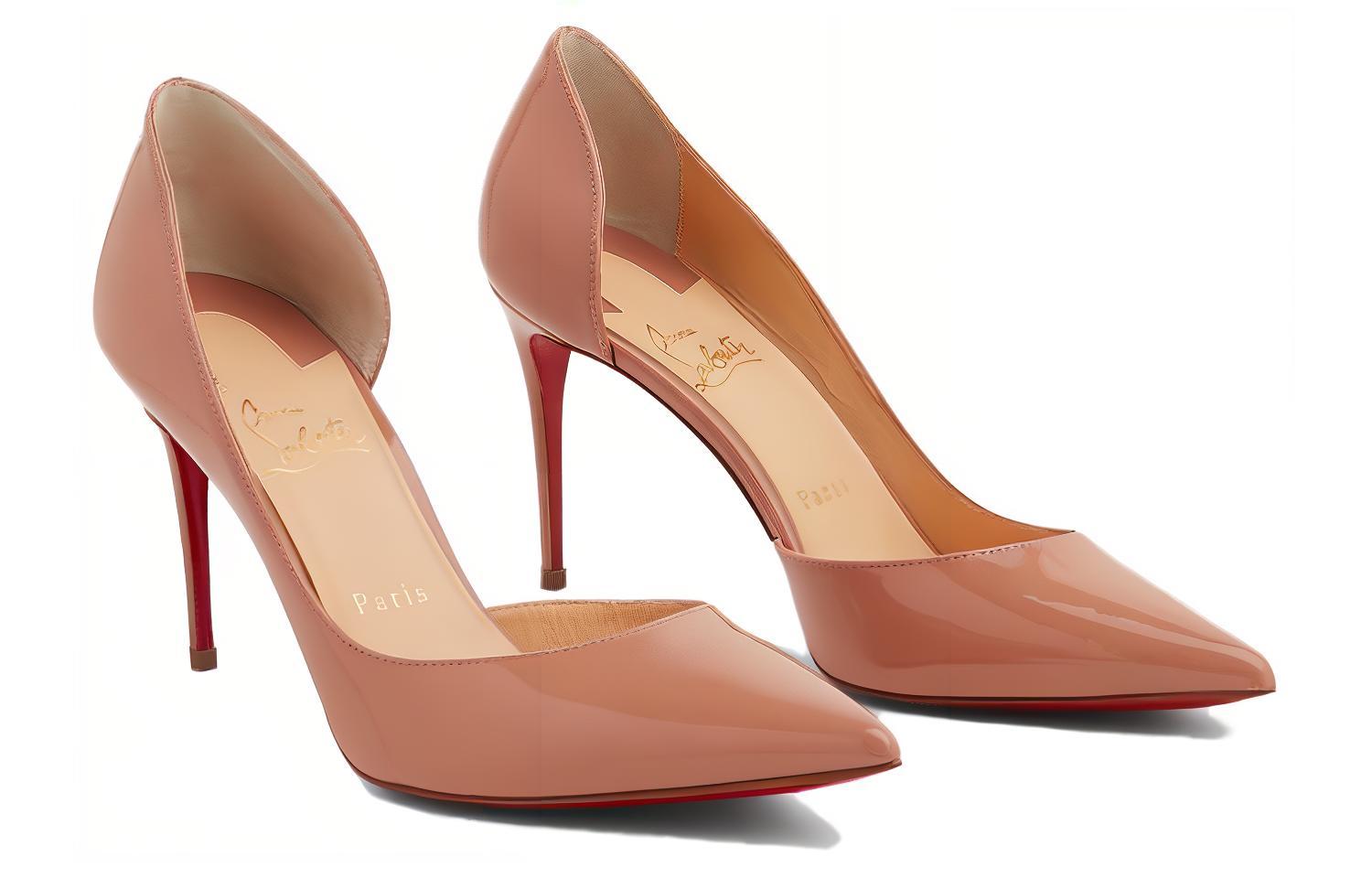 Ириза 85 мм Пампа Нюд Патентная Кожа Женская Christian Louboutin — фото 2