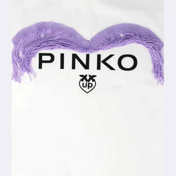 Укороченная футболка Pinko Up, белый — фото 3
