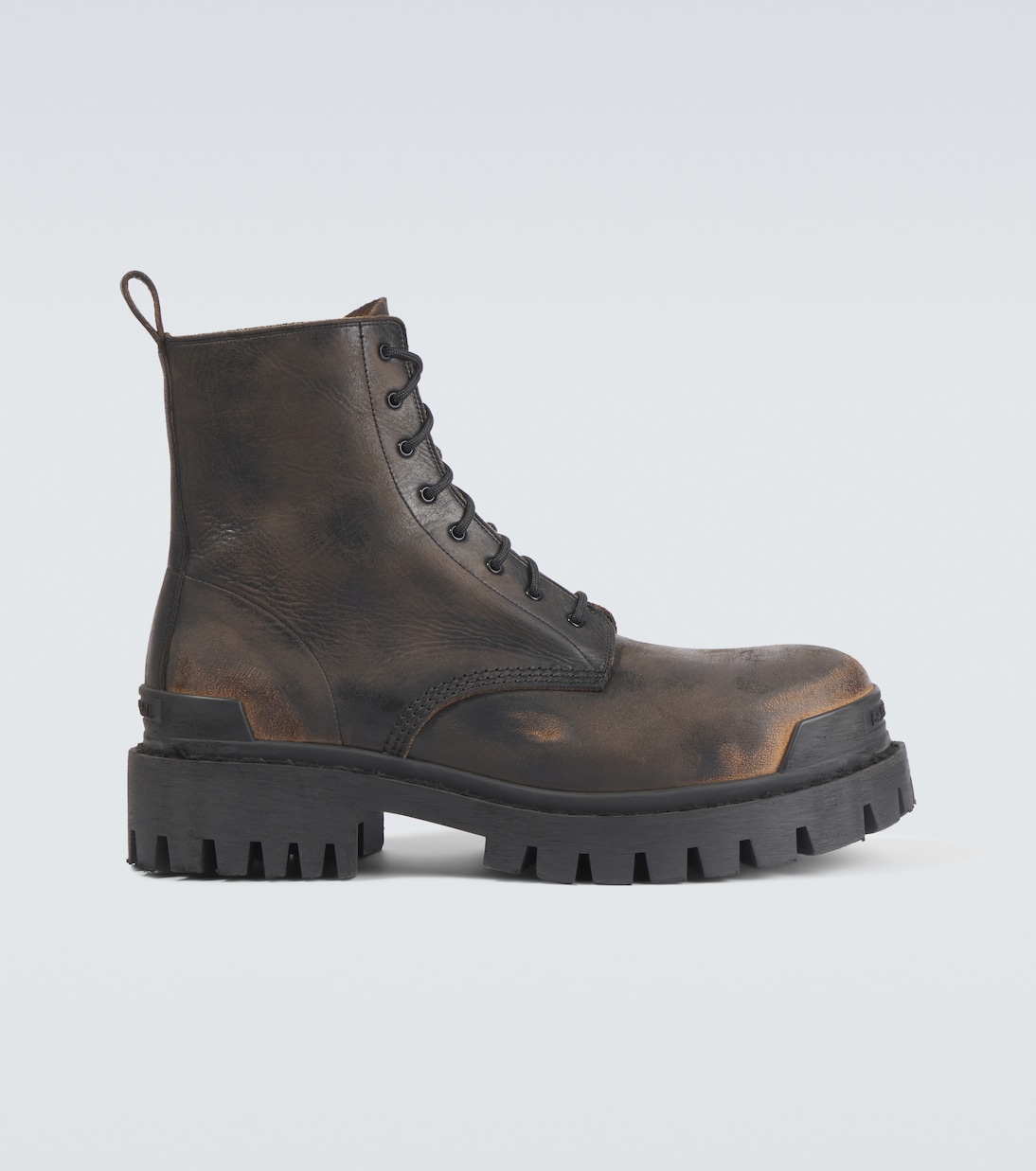 

Кожаные ботинки Strike Balenciaga, Black/Brown, Черный, Кожаные ботинки Strike Balenciaga, Black/Brown