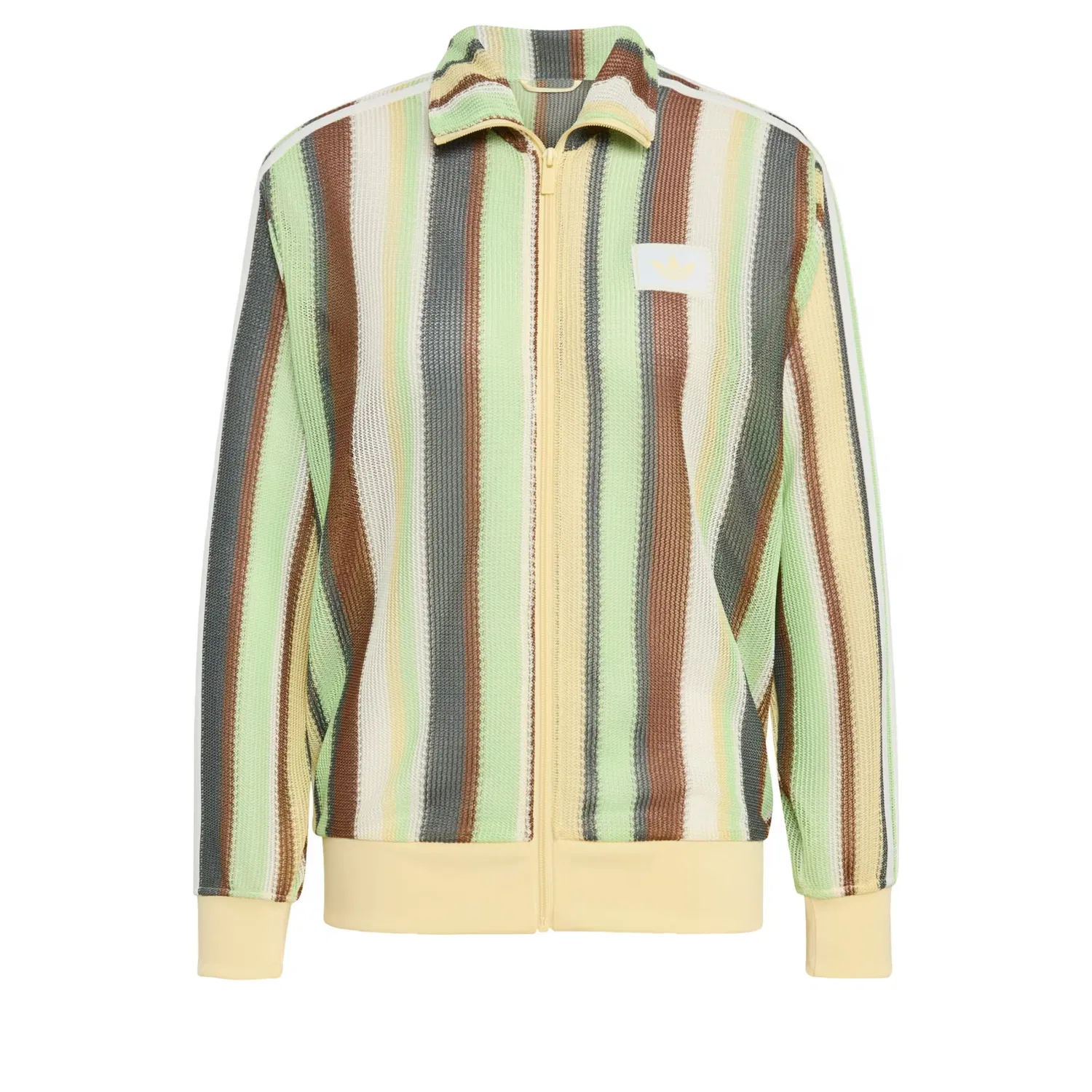 Вязаный кардиган Adidas Originals Firebird светло-желтого цвета