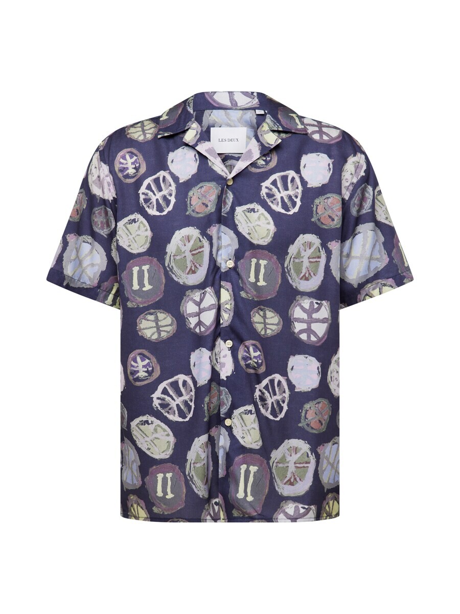 

Повседневная рубашка Les Deux Comfort fit Button Up Shirt Artist, темно-синий