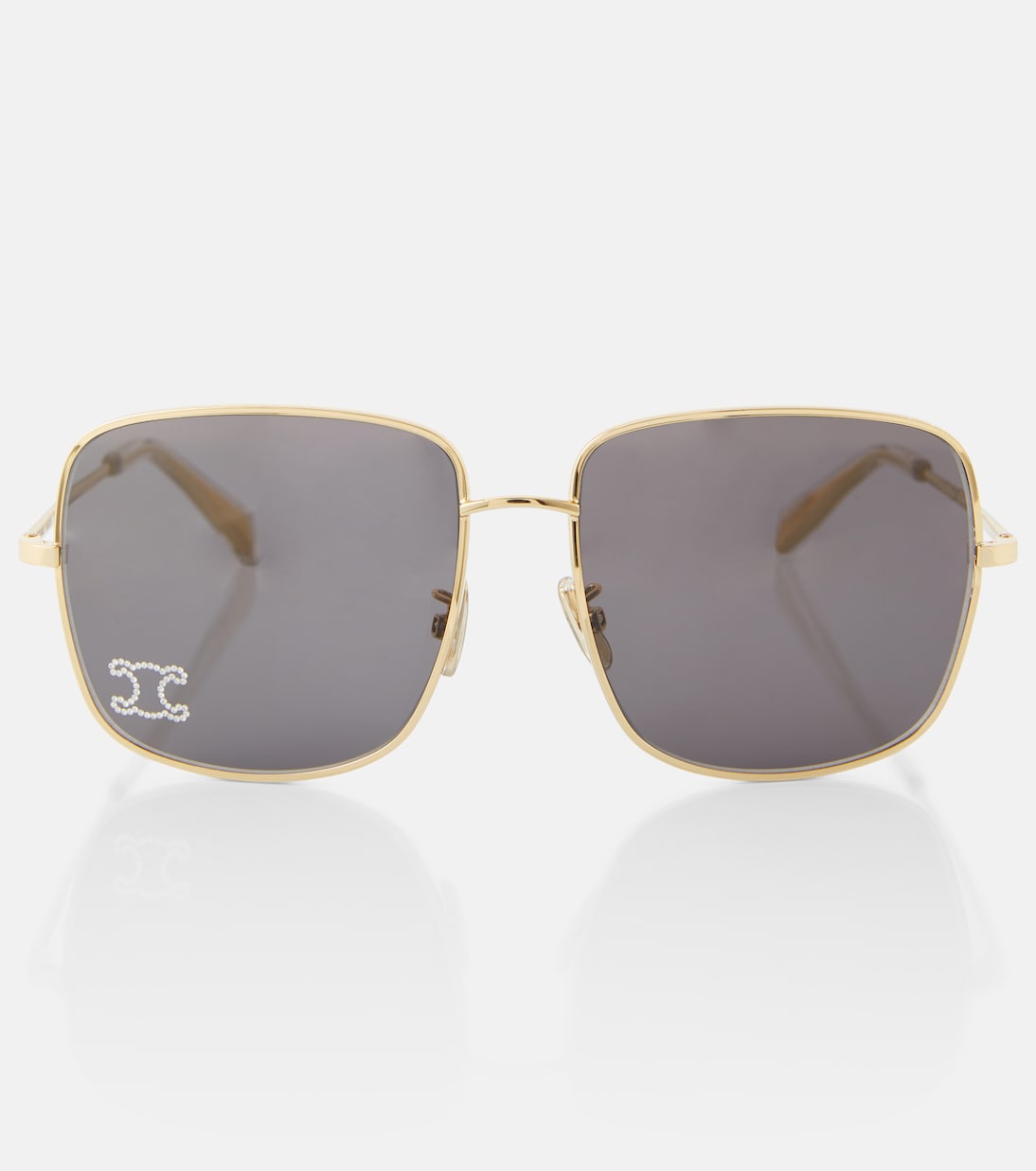 

Triomphe Rhinestone 01 оверсайз солнцезащитные очки Celine Eyewear