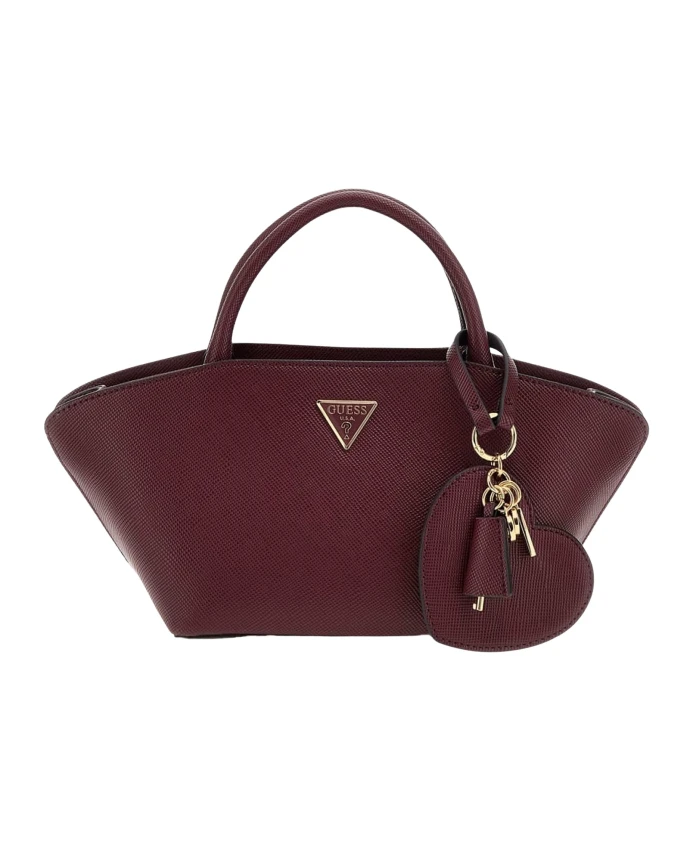 

Мини-Сумка-Портфель цвета бордо. Guess, красный