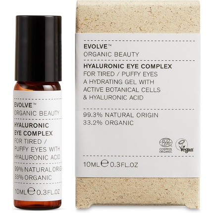 

Organic Beauty Натуральный гиалуроновый комплекс для кожи вокруг глаз 0,3 жидких унций 10 мл Evolve