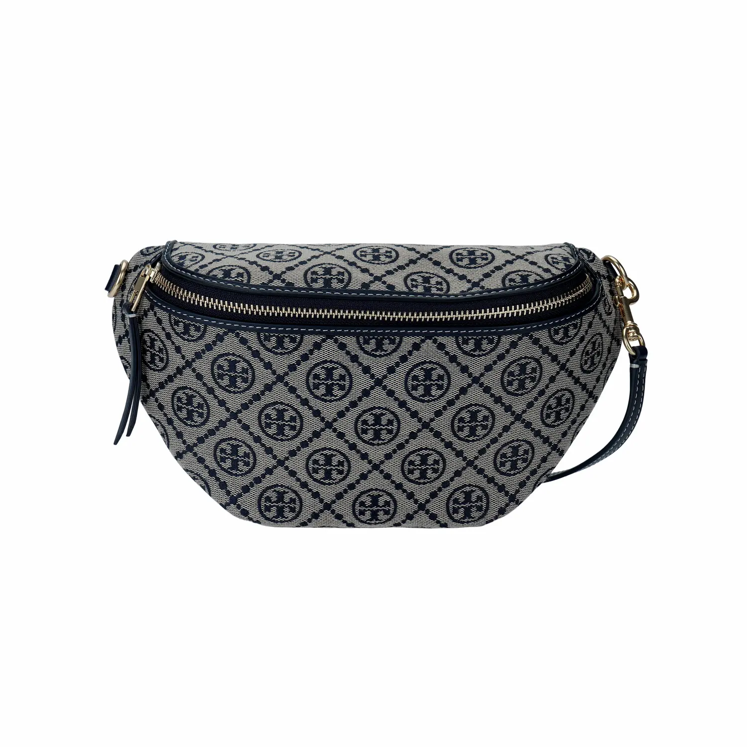 

TORY BURCH Монограмма Т поясная сумка синяя