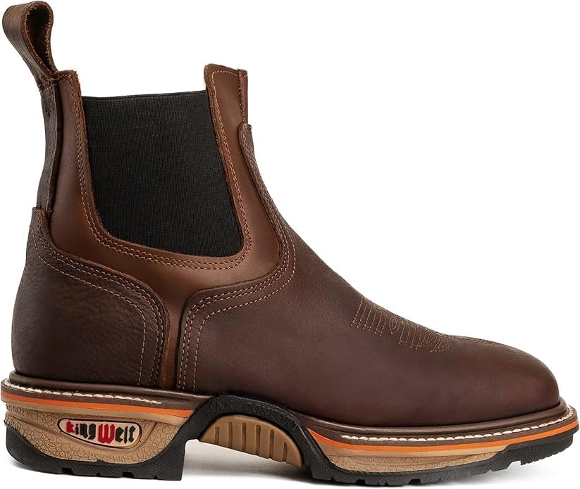 Ботинки King Welt Buffalo Razor 3060 Chelsea, легкие, без шнурков, с мягким носком, для тяжелых условий, с квадратным носком Generic, initial — фото 3