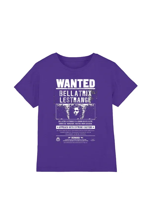 Футболка Cotton Soul Harry Potter Wanted Bellatrix Print, фиолетовая