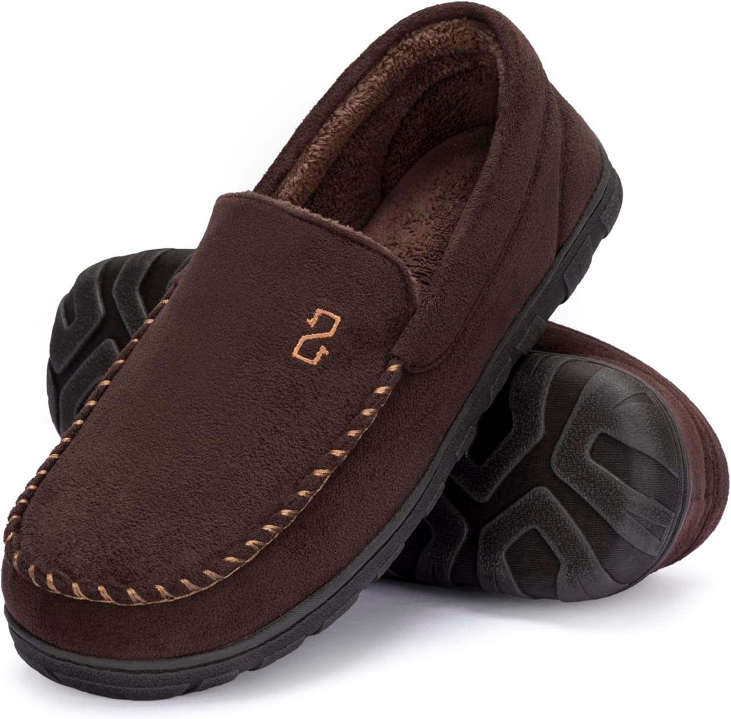 

Мужские мокасины Zizor с памятью формы, домашние туфли для дома и улицы, Coffee